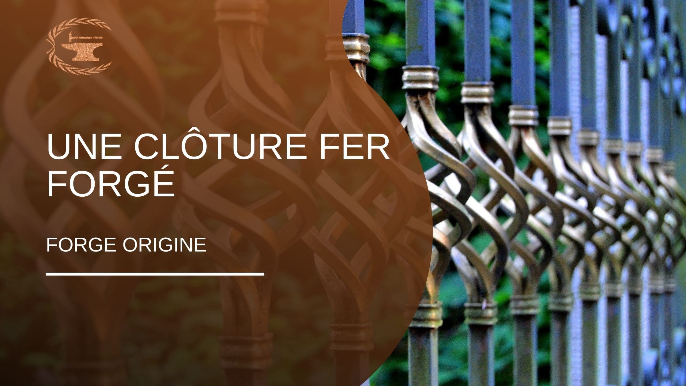 Une clôture fer forgé - ForgeOrigine
