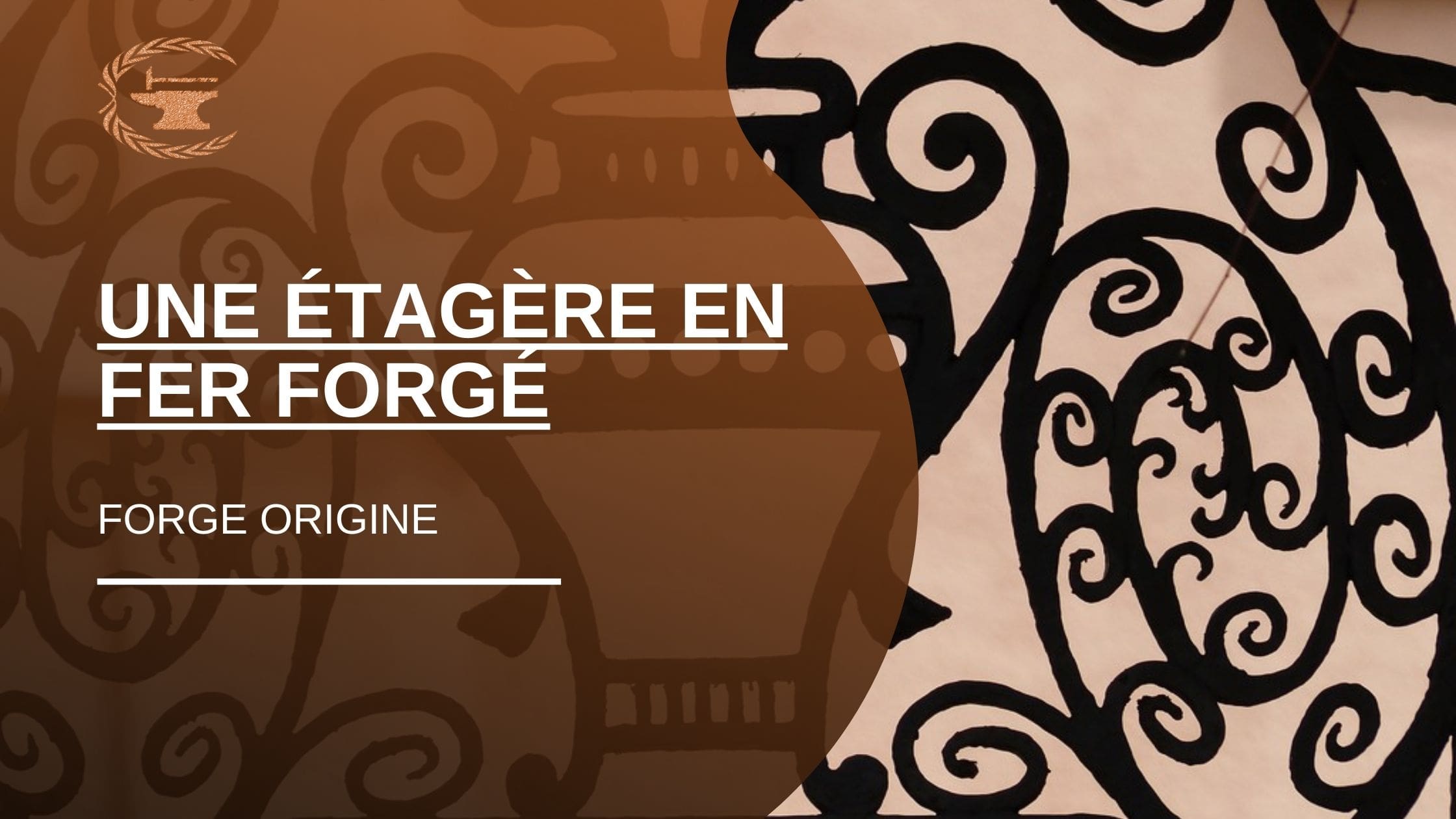 Une étagère en fer forgé - ForgeOrigine