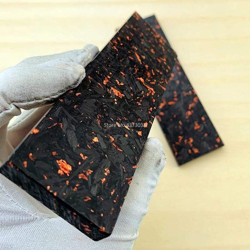1 plaquette résineux noir orange - ForgeOrigine