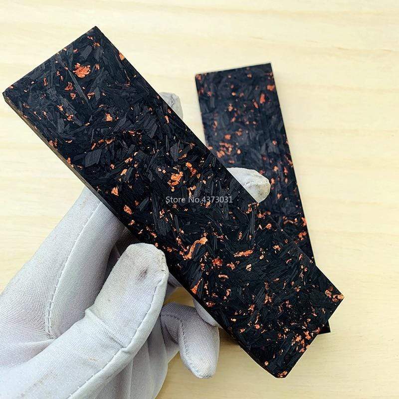 1 plaquette résineux noir orange - ForgeOrigine