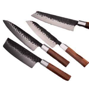 4 Couteaux de cuisine brut de forge - ForgeOrigine