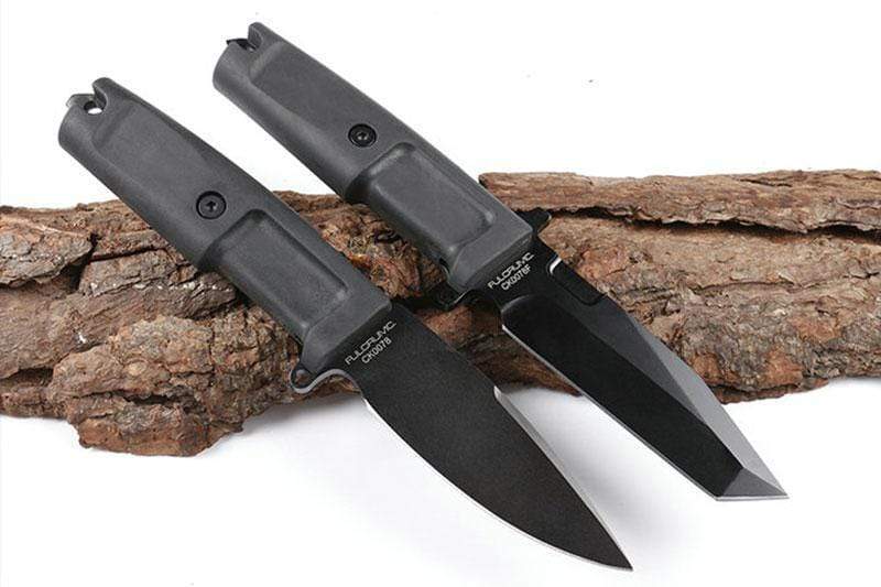 Couteau droit tactique simple - ForgeOrigine