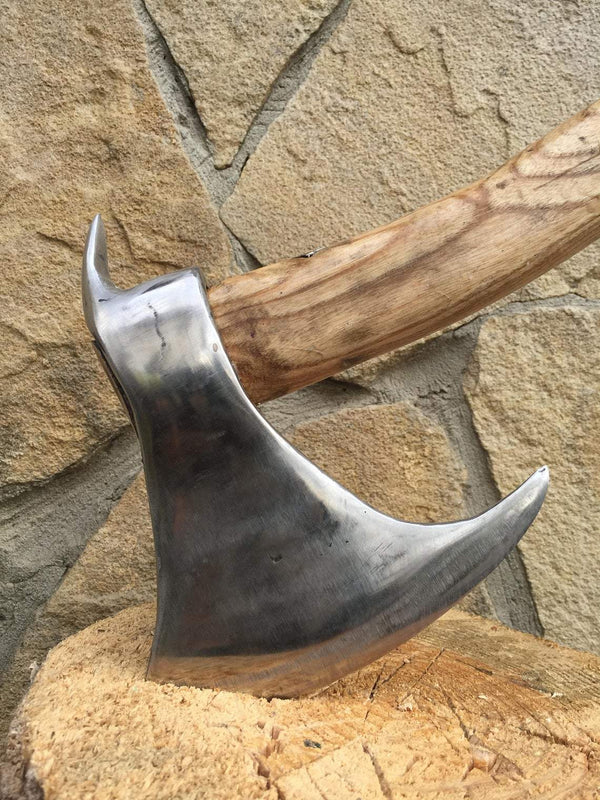 SHINY CRAFTS Hache viking, hache de lancer, hache à main, cadeaux pour lui,  outil de travail du bois, cadeaux viking pour homme, hache de camping