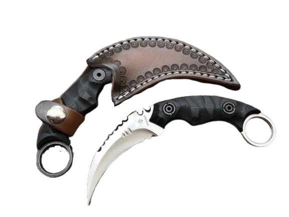 Karambit étui en cuir - ForgeOrigine