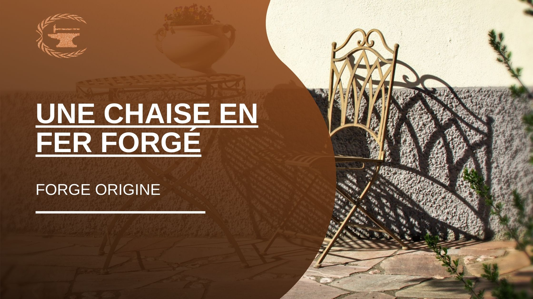 Une chaise en fer forgé - ForgeOrigine
