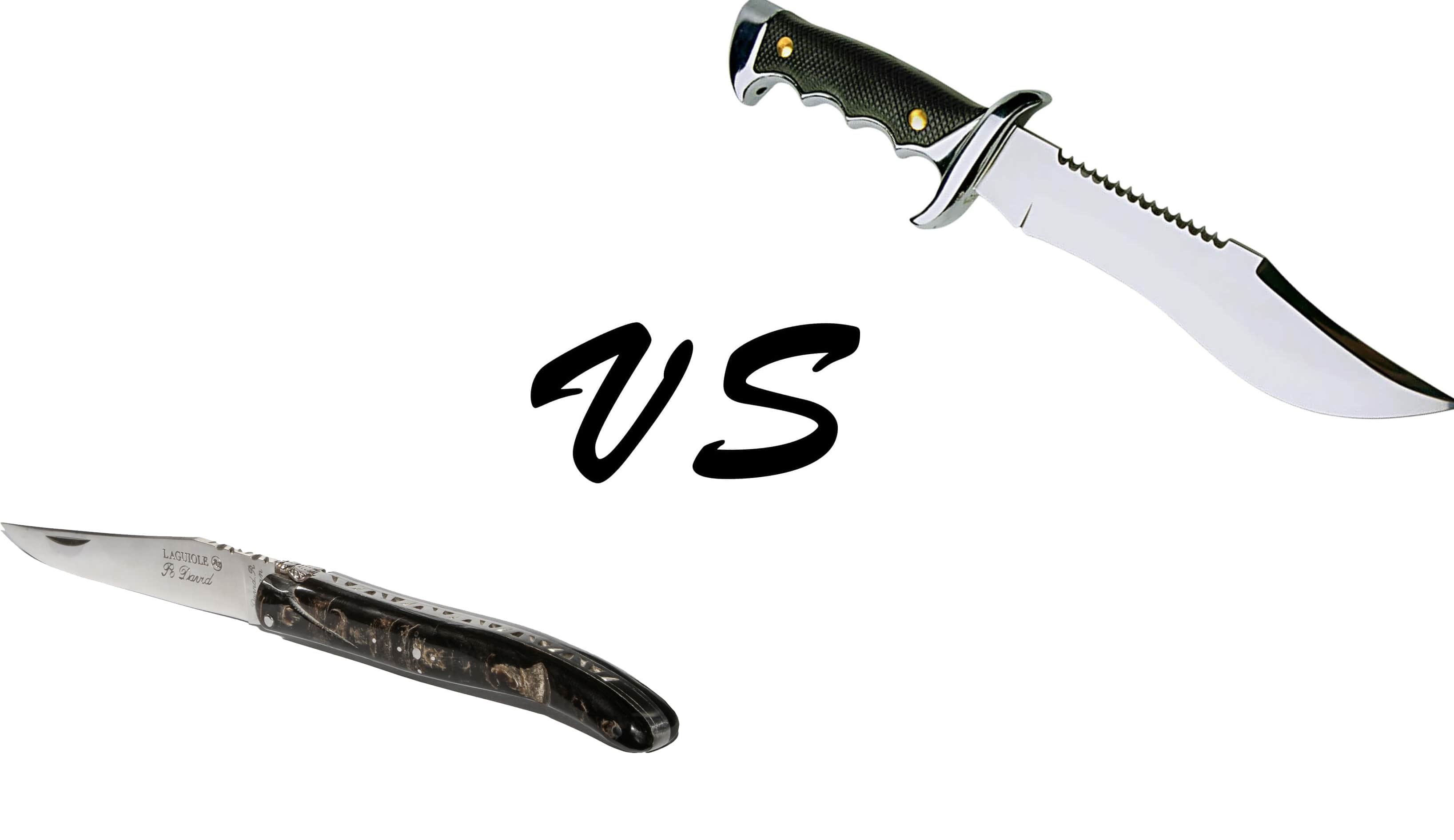 Quelles différences entre un couteau pliant et un couteau fixe ? - ForgeOrigine