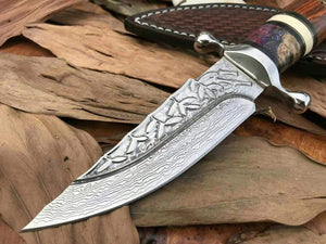 Ancien couteau damas - ForgeOrigine