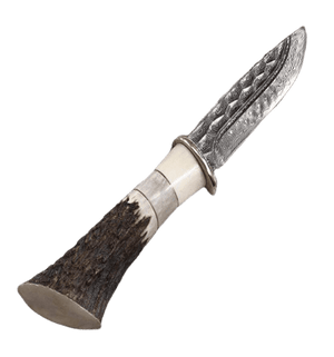 Couteau à lame damassée bowie - ForgeOrigine