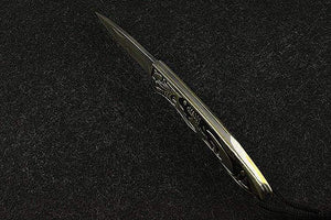 Couteau à lame damassée design - ForgeOrigine