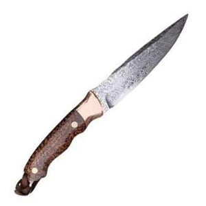 Couteau à lame damassée pour collectionneur - ForgeOrigine