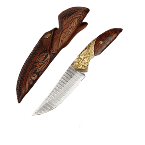 Couteau à lame damassée royal - ForgeOrigine