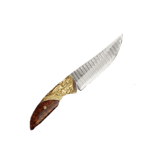 Couteau à lame damassée royal - ForgeOrigine