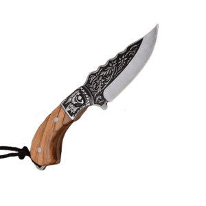 Couteau bushcraft gravé - ForgeOrigine