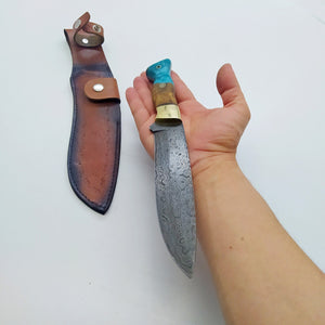 Couteau d'art damas - ForgeOrigine