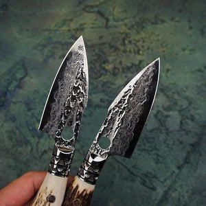 Couteau damas pour la chasse - ForgeOrigine