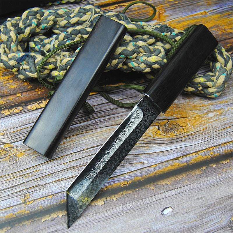 Couteau damas type tanto - ForgeOrigine