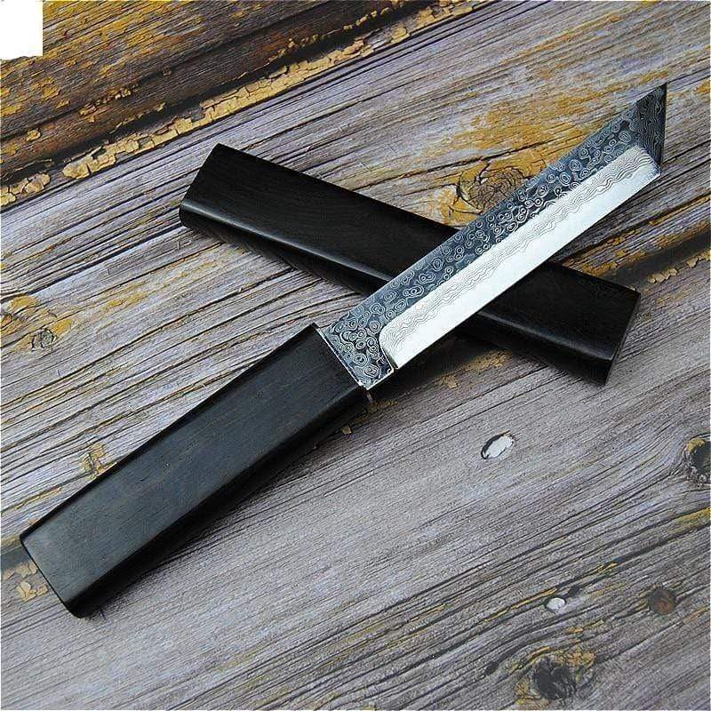 Couteau damas type tanto - ForgeOrigine