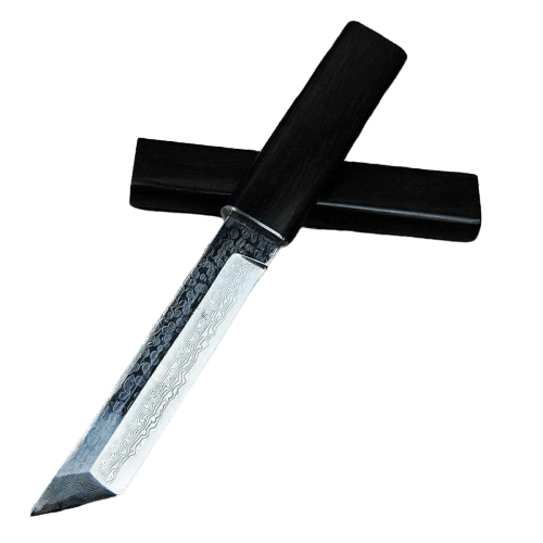 Couteau damas type tanto - ForgeOrigine