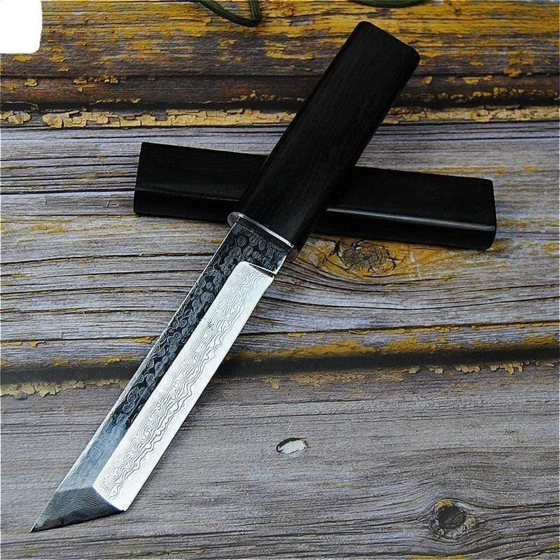 Couteau damas type tanto - ForgeOrigine