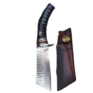 Couteau de chasse acier damas - ForgeOrigine
