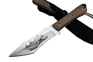 Couteau de chasse / bushcraft - Ours - ForgeOrigine