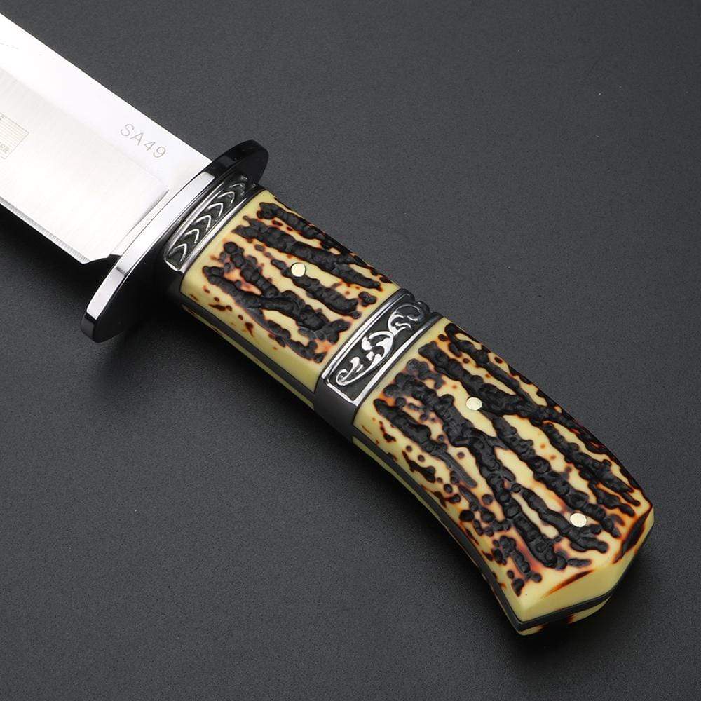 Machette Faite Main En Acier Carbone - Longueur Lame 11 Pouces - Fourreau Inclus - Neuf
