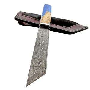 Couteau de chasse japonais damas - ForgeOrigine