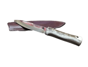 Couteau de chasse manche os - ForgeOrigine