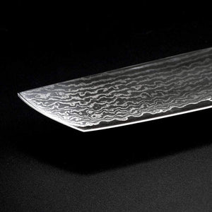 Couteau de cuisine damas à viande - rivet mosaïque - ForgeOrigine
