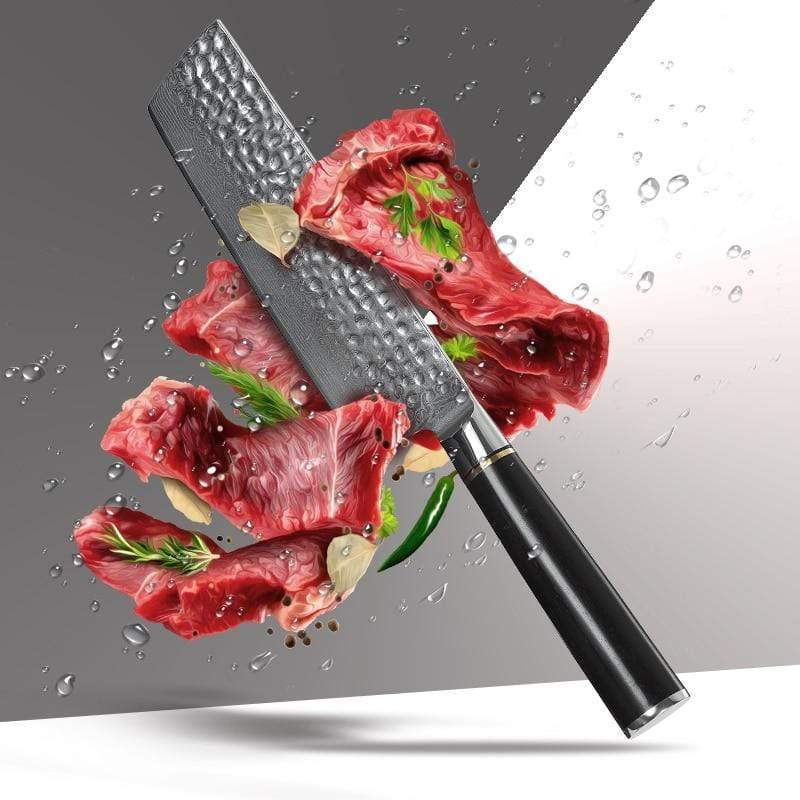 SANMUZUO Couteaux à découper - Couteau d'Office de Fruits et légumes, lame  en acier Damas forgé de 9cm & manche en résine - Série Yao : :  Cuisine et Maison