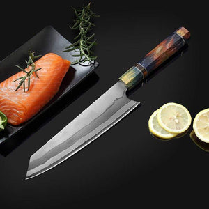 Couteau de cuisine design damas - ForgeOrigine