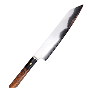 Couteau de cuisine droit en acier damas - ForgeOrigine