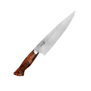 Couteau de cuisine du chef en acier damas - ForgeOrigine
