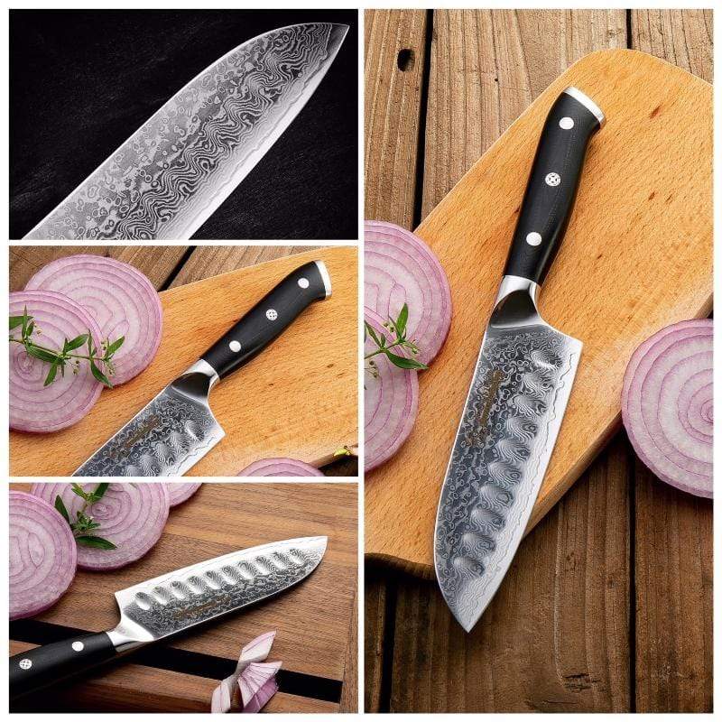 Couteau de cuisine original japonais Couteau viking forgé à la