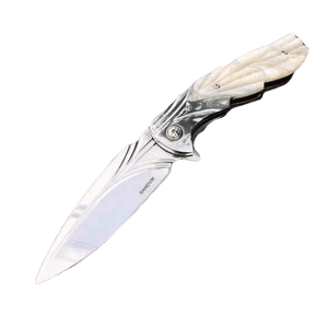Couteau de poche blanc - ForgeOrigine