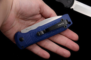 Couteau de poche bleu EDC - ForgeOrigine