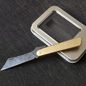 Couteau de poche design damas - ForgeOrigine