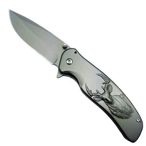 Couteau de poche / pliant - Cerf / Aigle - ForgeOrigine