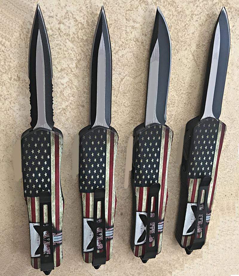 Couteau de poche type microtech - ForgeOrigine