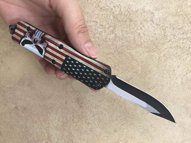 Couteau de poche type microtech - ForgeOrigine