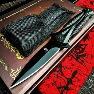 Couteau de poche type microtech - ForgeOrigine
