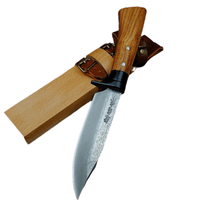 Couteau droit damas japonais - ForgeOrigine