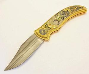 Couteau du cerf en or - ForgeOrigine