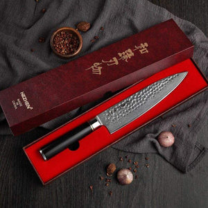 Couteau japonais damas martelé (4564473577532)