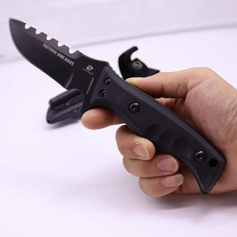 Couteau militaire manche paracorde - ForgeOrigine