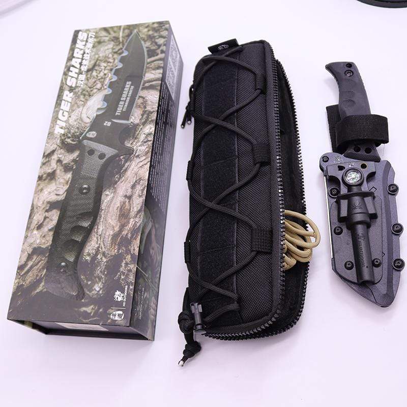 Couteau militaire manche paracorde - ForgeOrigine
