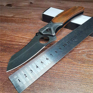 Couteau militaire pliant en bois - ForgeOrigine