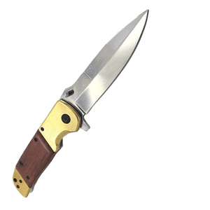 Couteau pliant de poche en laiton - ForgeOrigine