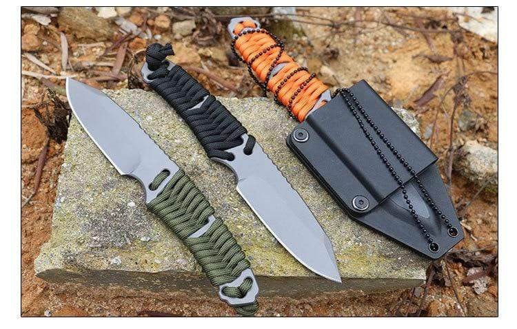 Couteau tactique paracorde - ForgeOrigine