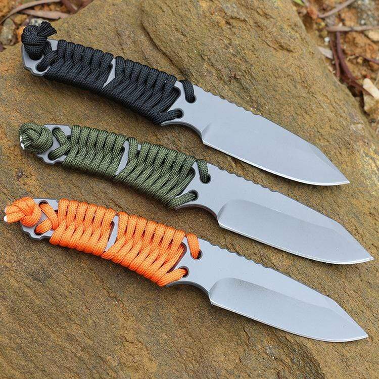Couteau tactique paracorde - ForgeOrigine